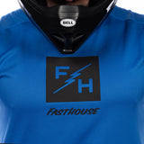 Camiseta Juvenil Fasthouse Carbon Echo - Azul Eléctrico