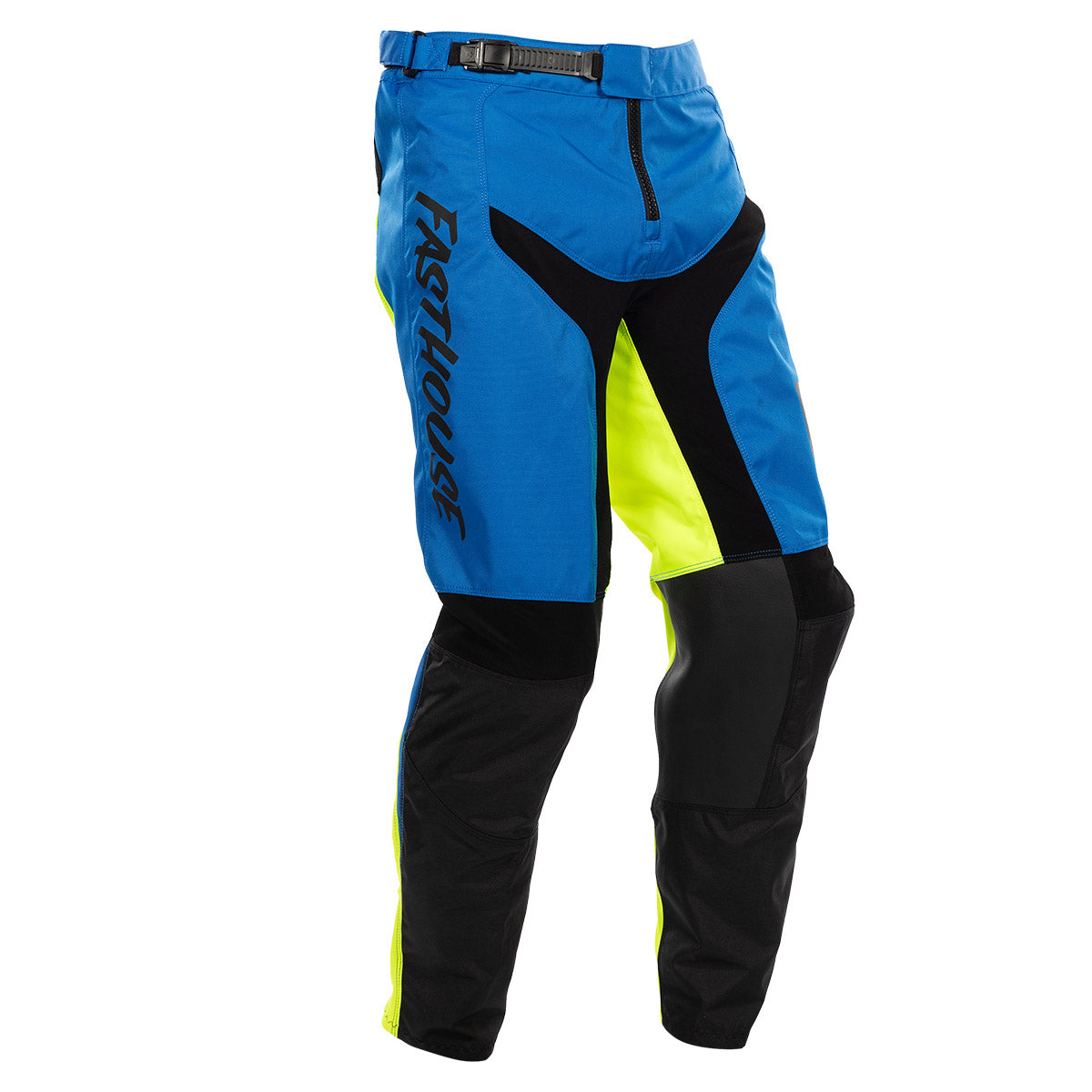 Pantalón Fasthouse Carbon Echo - Azul Eléctrico/Alta Visibilidad