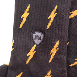 Calcetines Fasthouse Circuit Crew - Negro/Oro Vintage