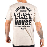 T-shirt Fasthouse Cold Ones - Lavaggio Cloud Crystal