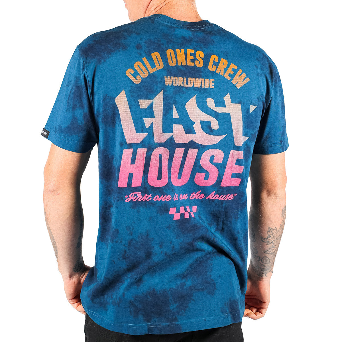 Fasthouse Cold Ones T-Shirt – Indigo Crystal Wash