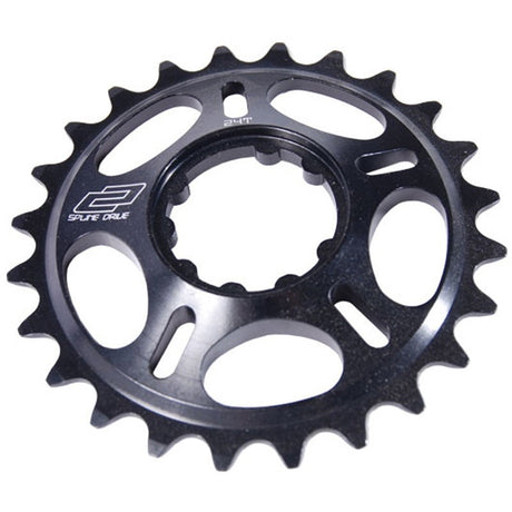 DMR - Spline Drive Chain Ring - 24t - Black