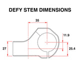 DMR - Defy35 stuurpen - Vapour Black