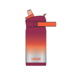 Borraccia Camelbak Thrive Flip Straw Kids 12oz in Acciaio Inossidabile Isolata