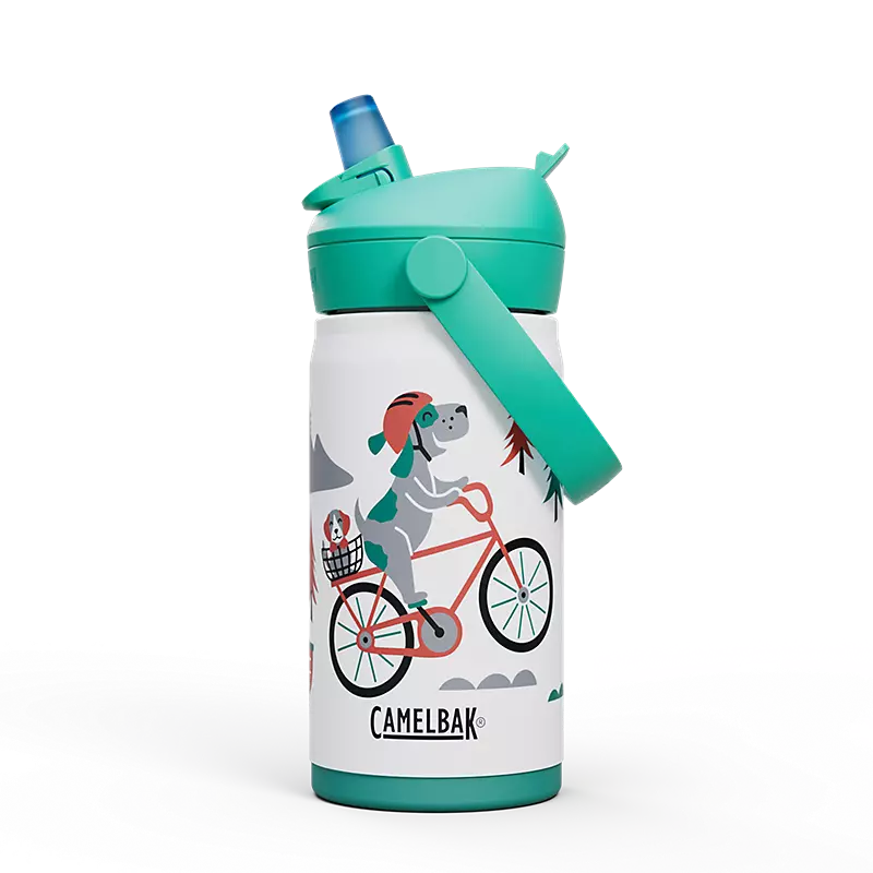 Borraccia Camelbak Thrive Flip Straw Kids 12oz in Acciaio Inossidabile Isolata