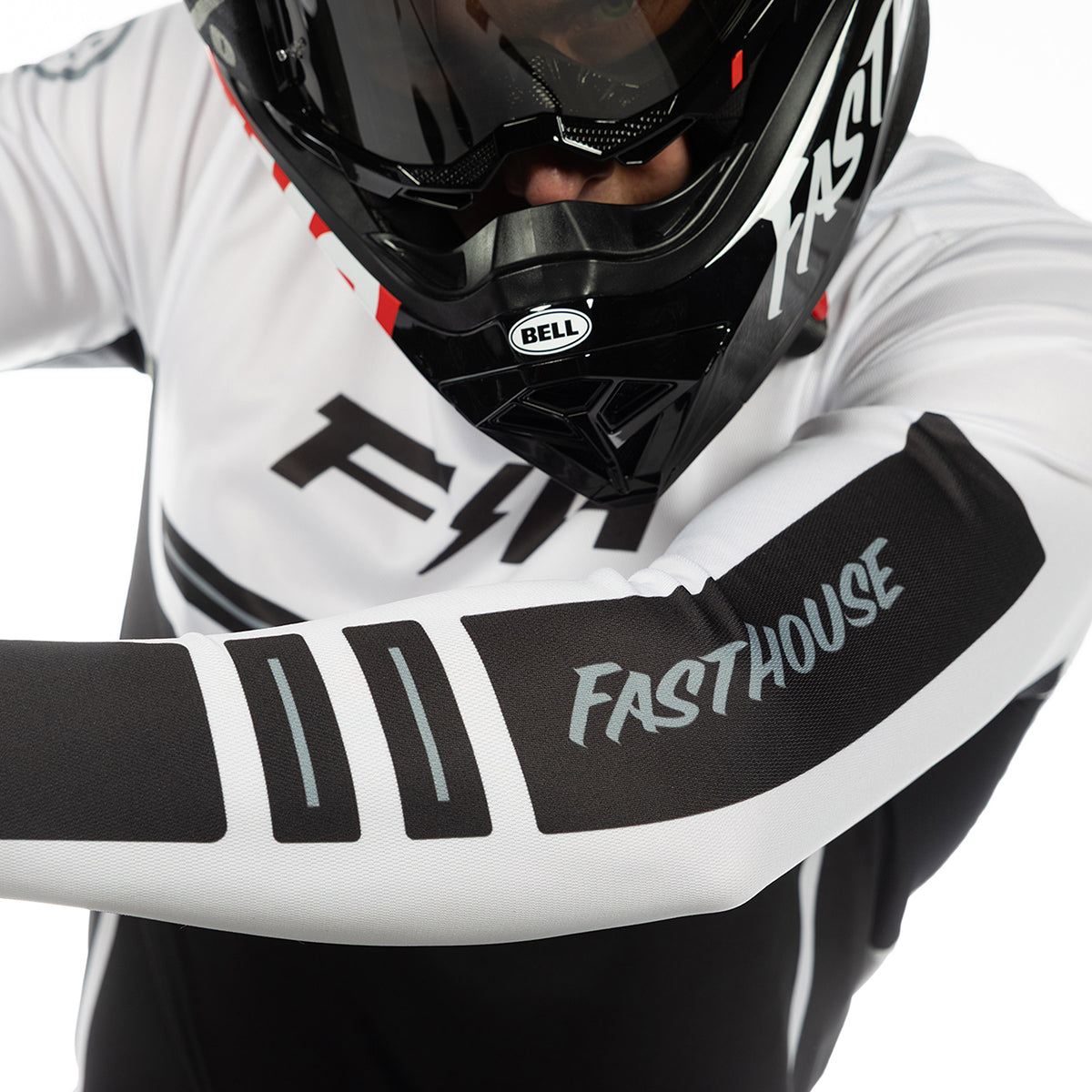 Fasthouse Elrod React Jersey -  White/Black