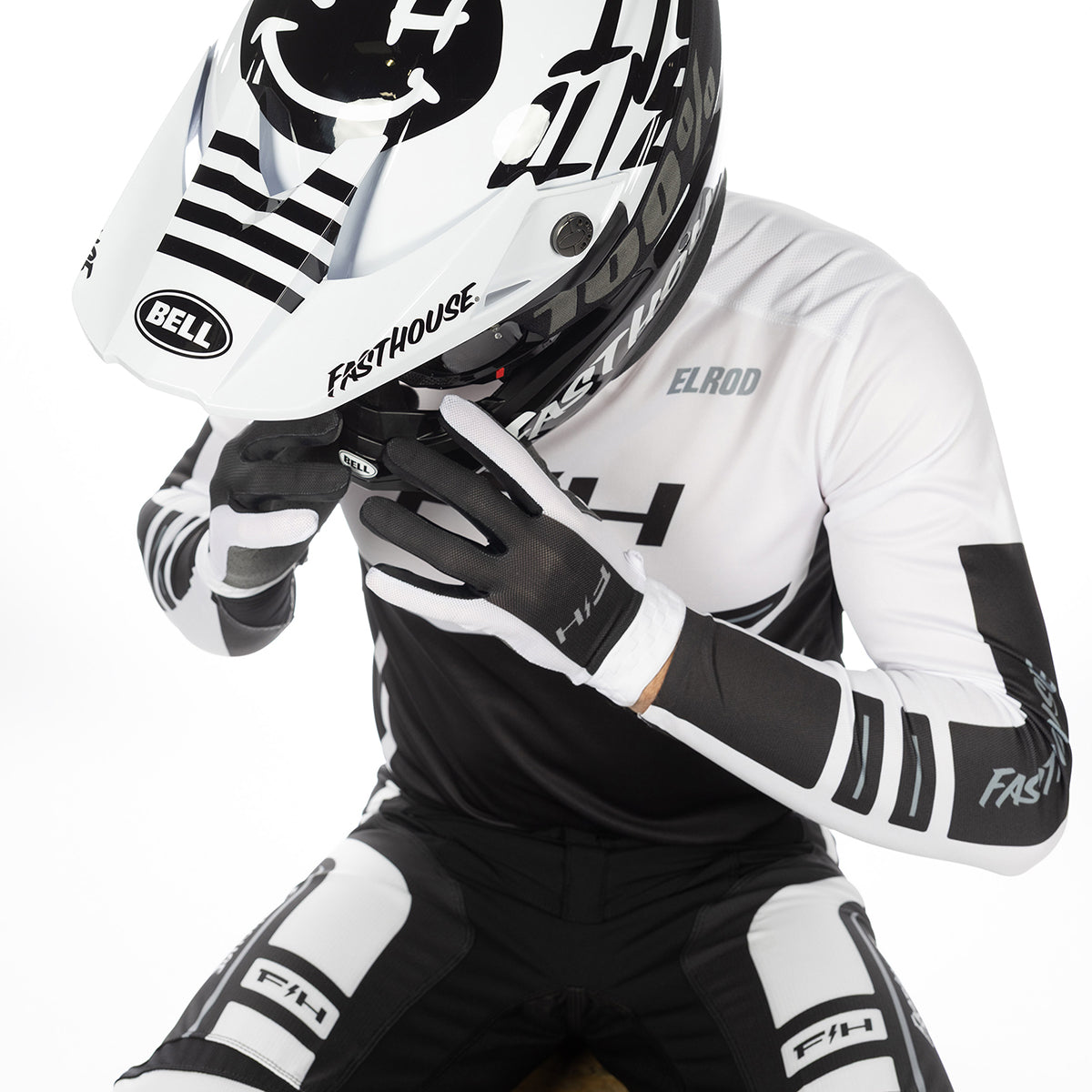 Fasthouse Elrod React Jersey -  White/Black