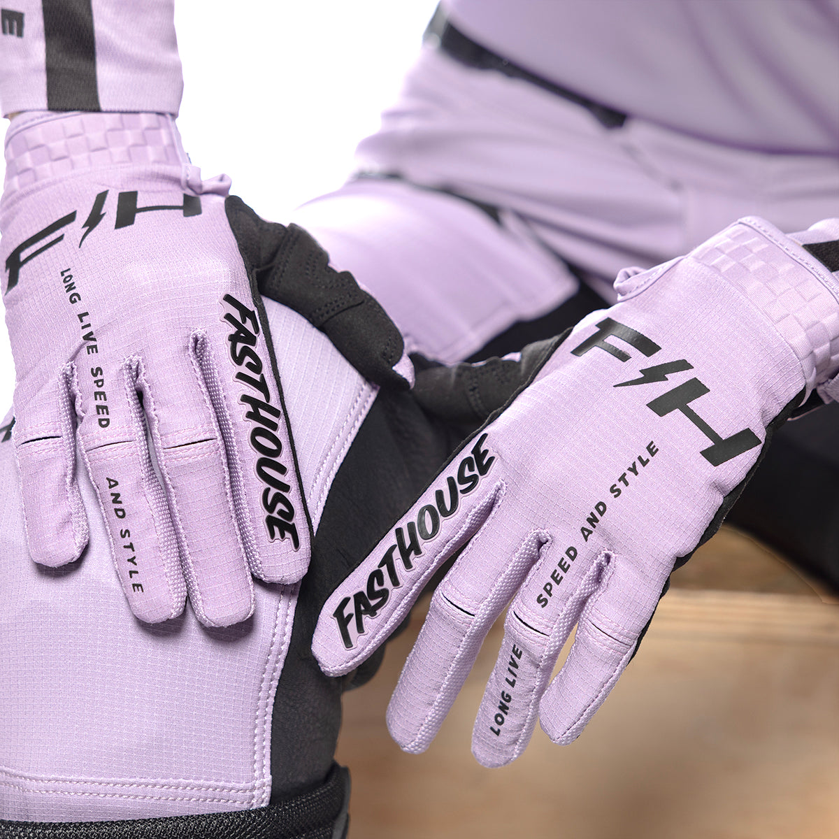 Guante Fasthouse Elrod Nitro - Lilac Ahumado