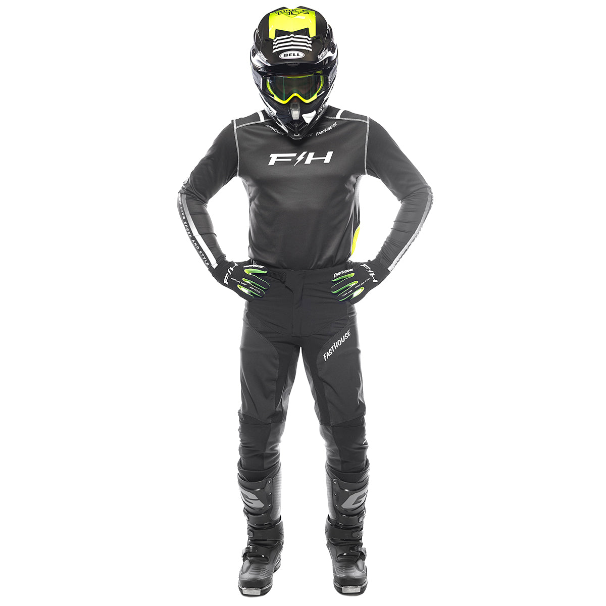 Fasthouse Elrod Nitro Pant - Black Neon