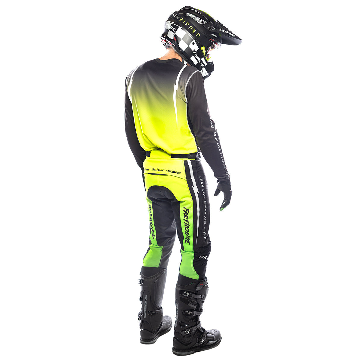 Fasthouse Elrod Nitro Jersey - Black Neon