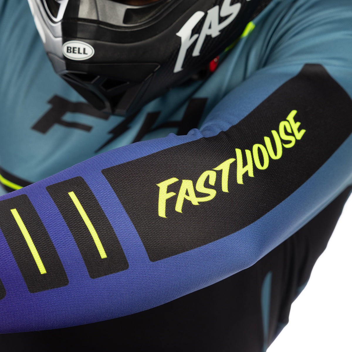 Maglia Fasthouse Elrod React - Indigo Chiaro/Nero