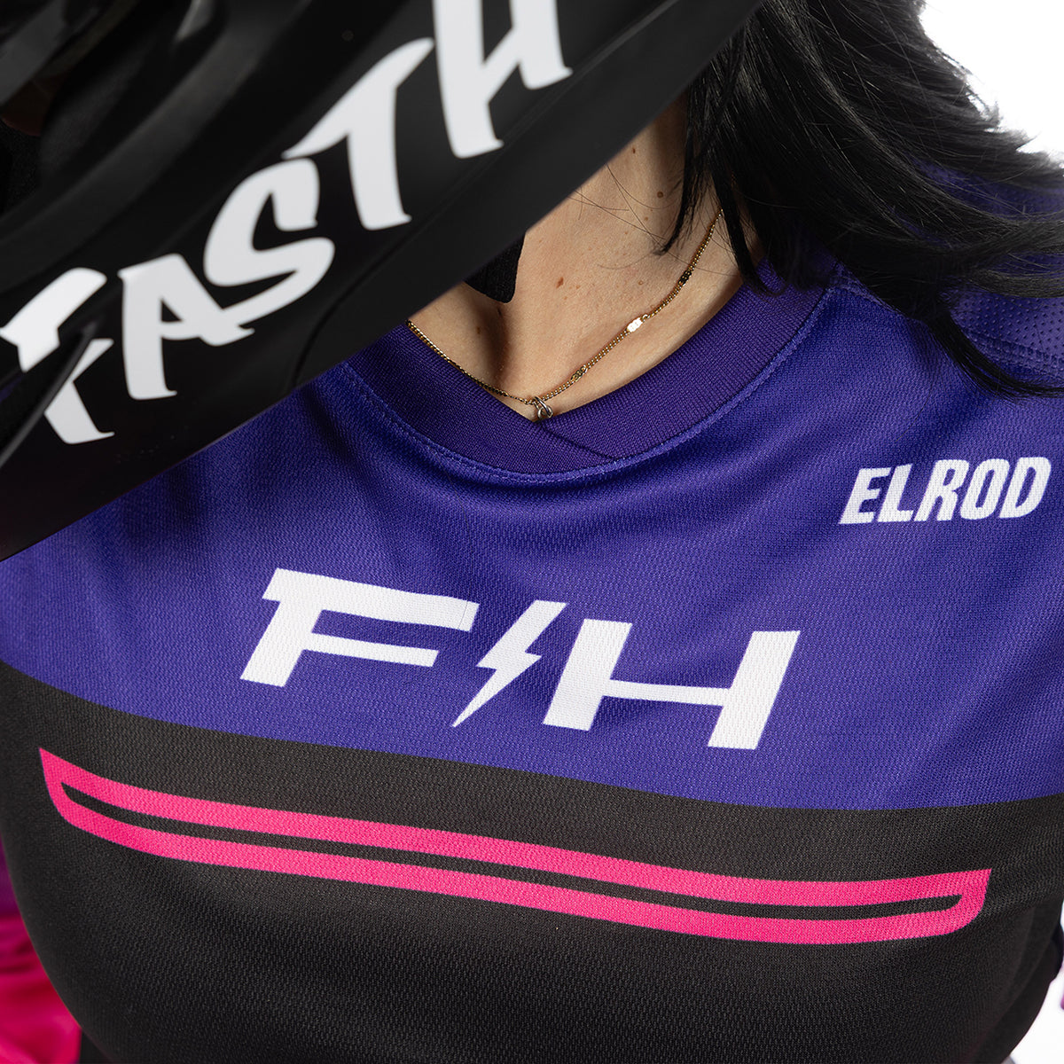 Maglia da donna Fasthouse Elrod React - Fucsia Elettrico/Viola FH