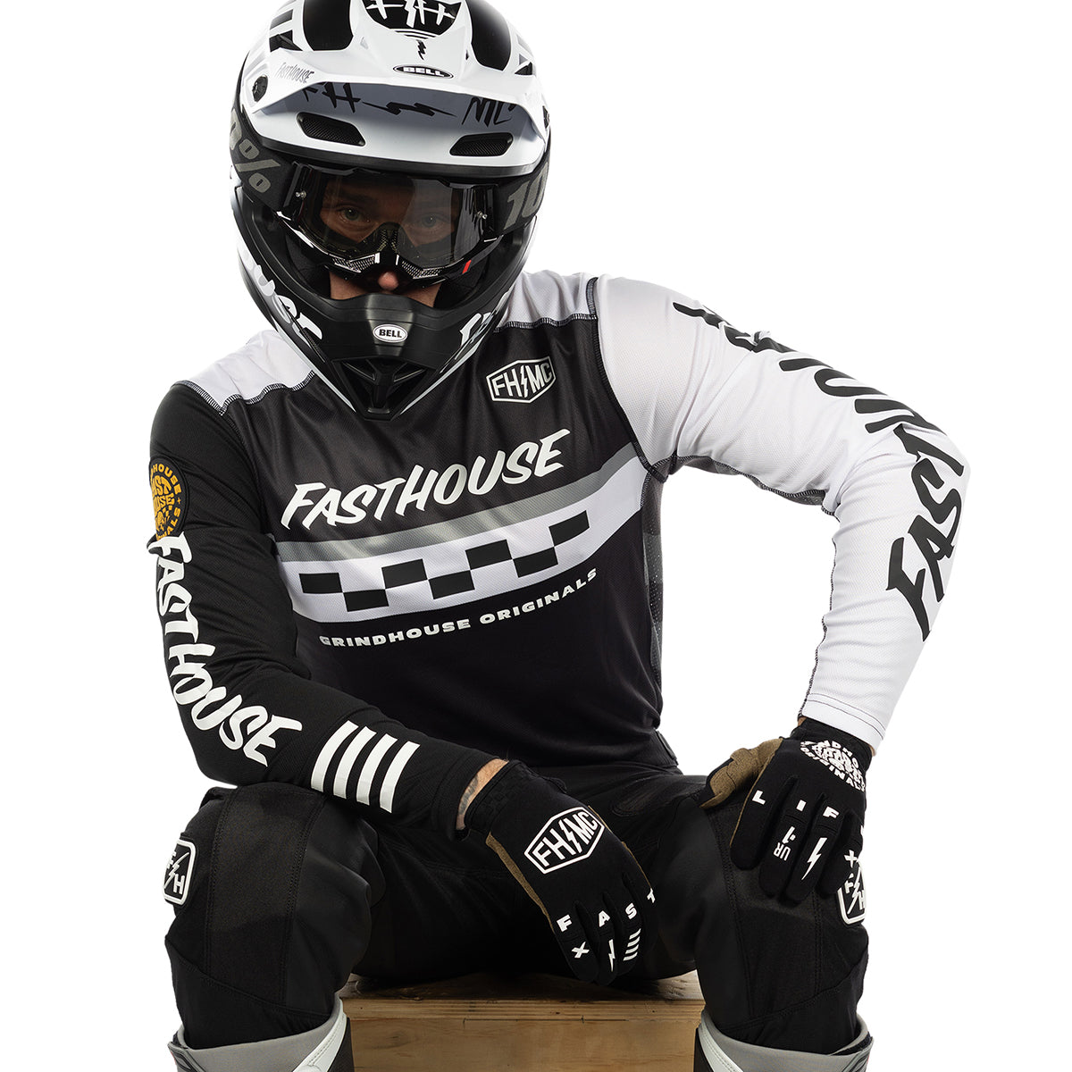 Fasthouse Grindhouse Atomic Trikot – Schwarz/Grau