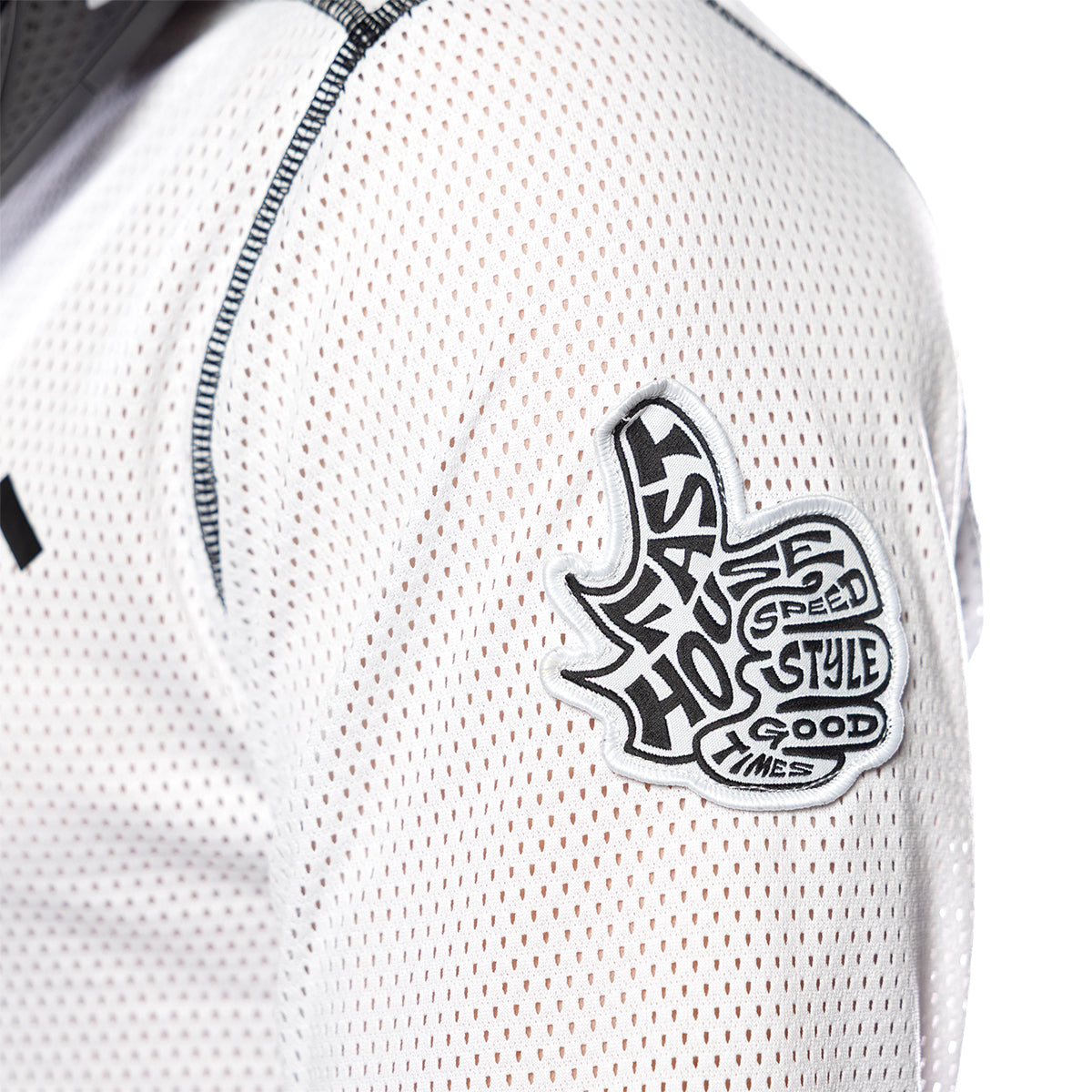 Maglia Fasthouse Grindhouse Club a raffreddamento ad aria - Bianco/Nuvola