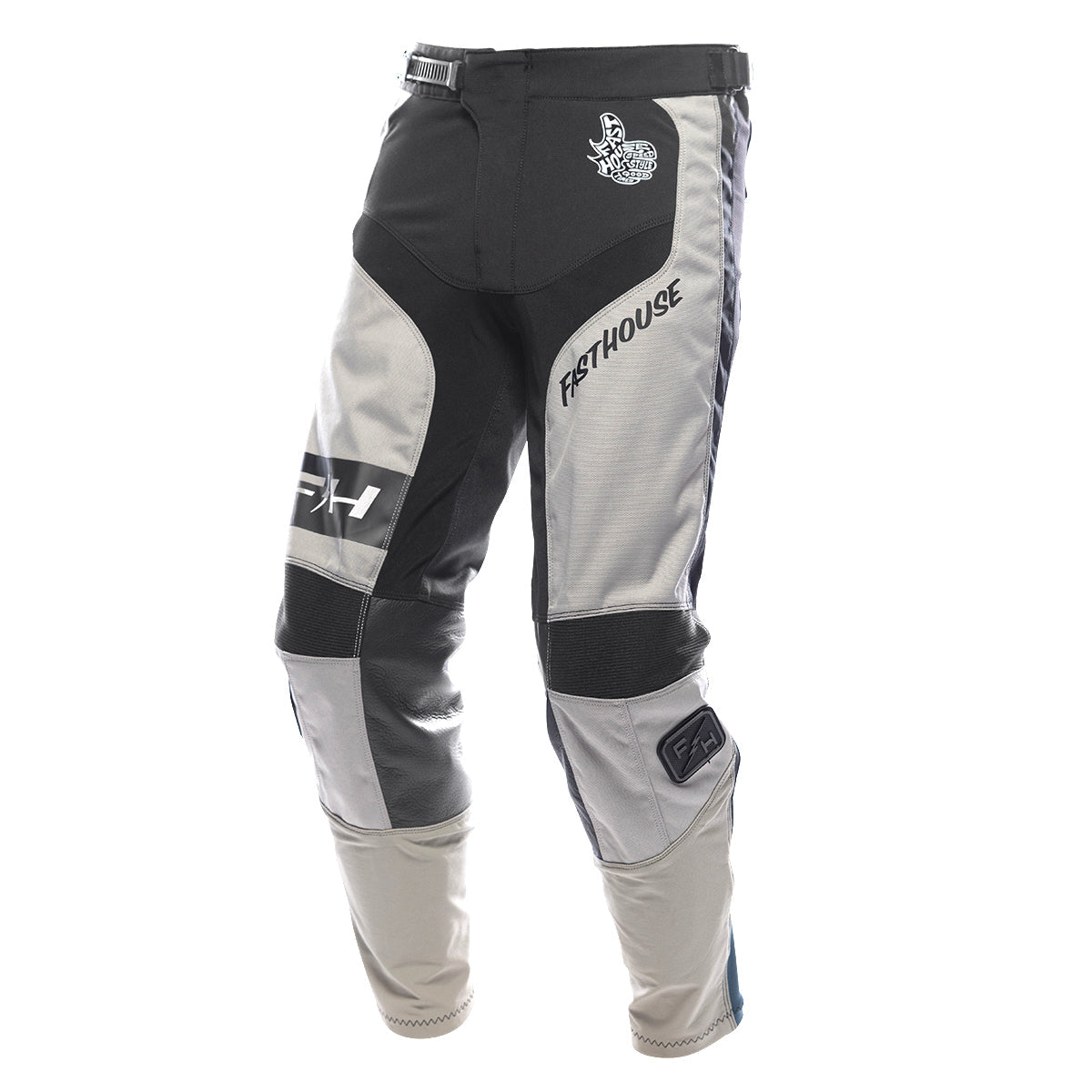 Fasthouse Grindhouse Club Broek - Lichtgrijs/Zwart/Teal