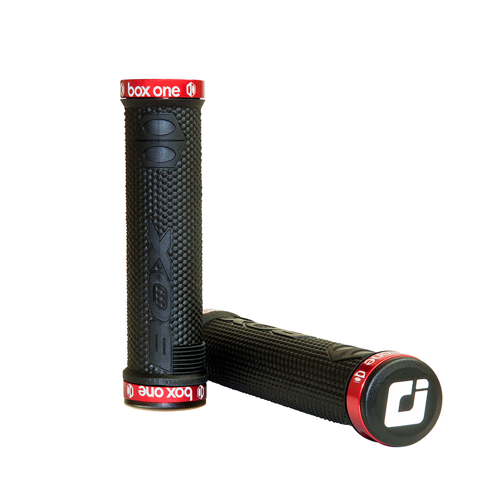 Puños Box One de BMX Box negros/rojos