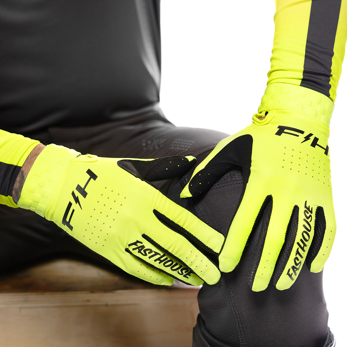 Fasthouse Helix Circuit Glove - High Viz