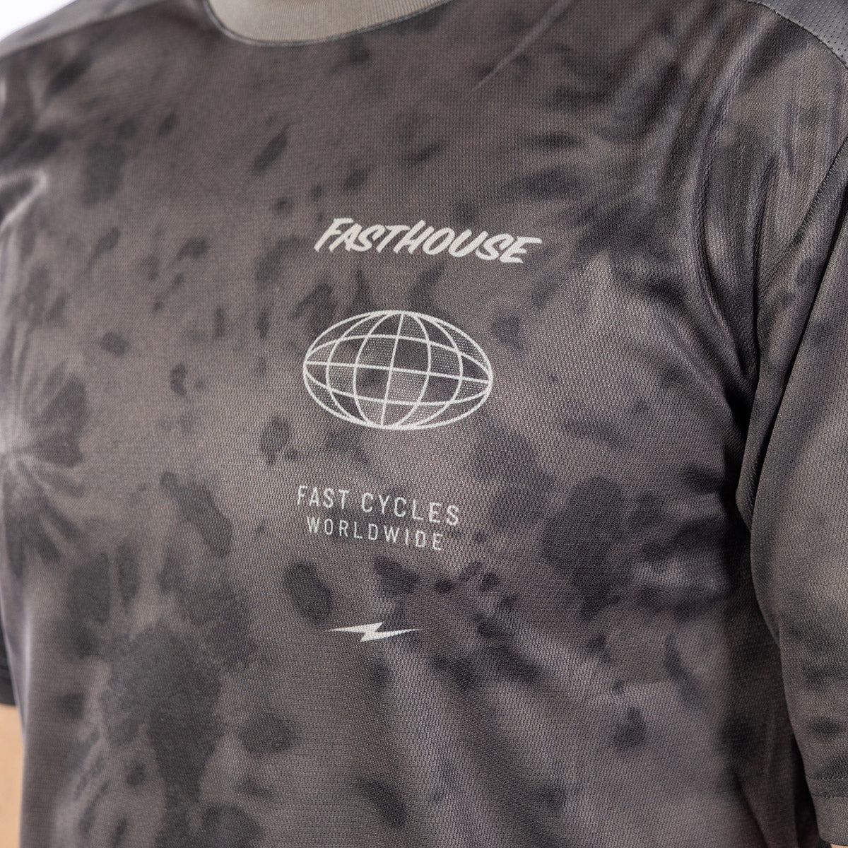 Camiseta Fasthouse Impakt Baux SS - Pewter Crystal Wash