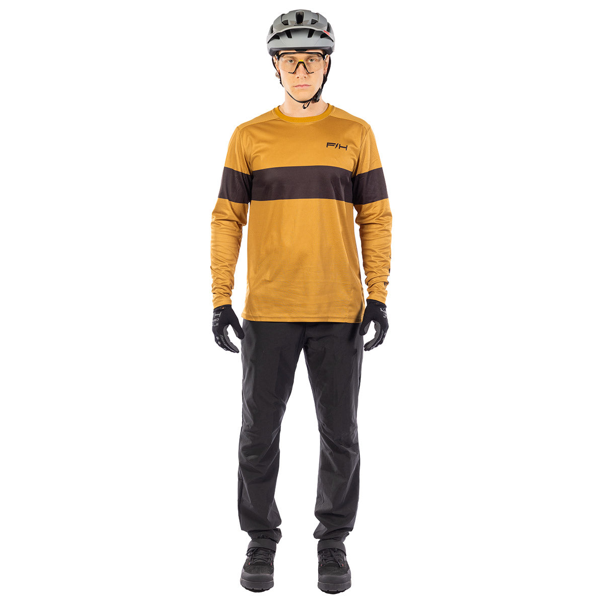 Camiseta Fasthouse Impakt Ribot LS - Butterscotch
