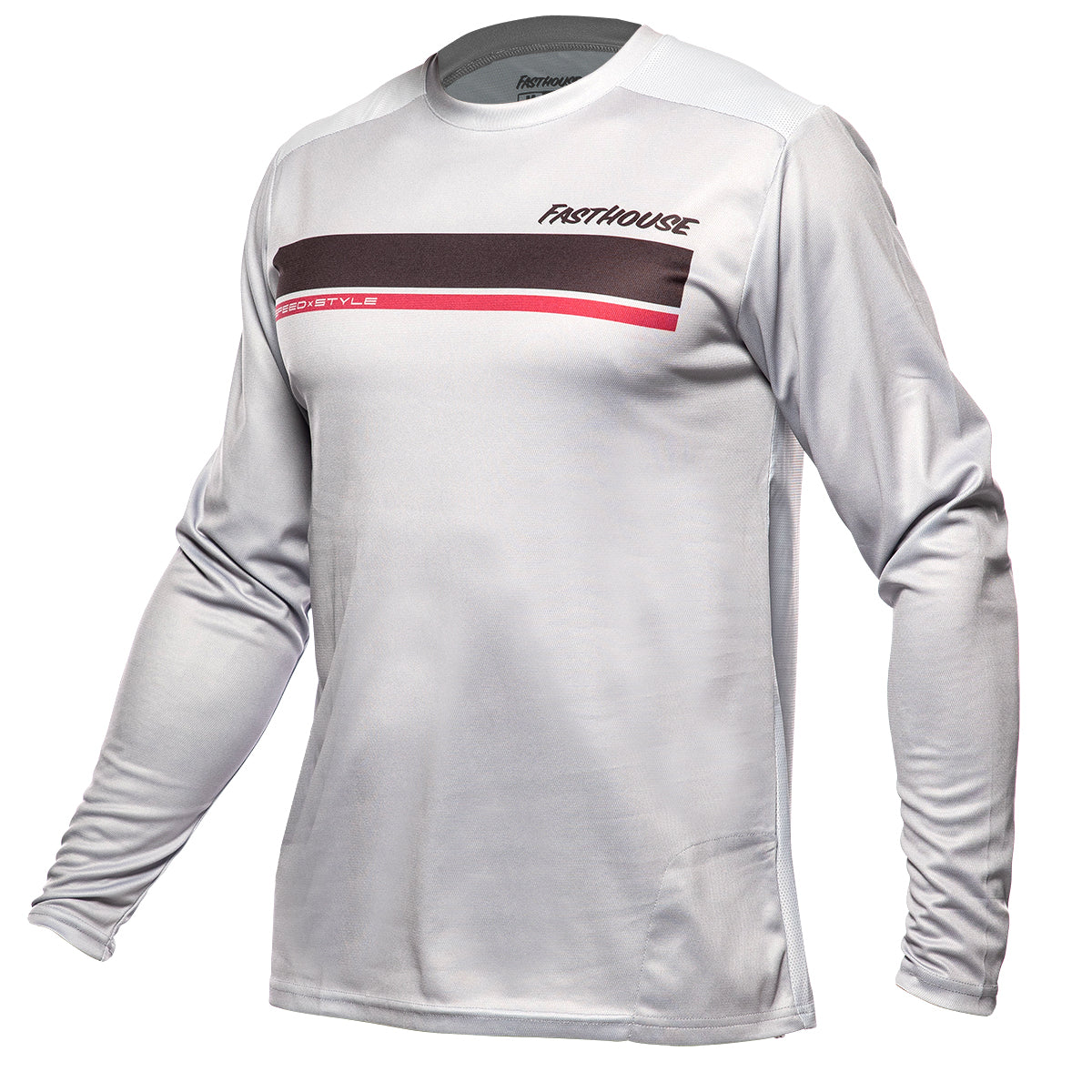 Camiseta Fasthouse Impakt Cosmos LS - Gris Claro