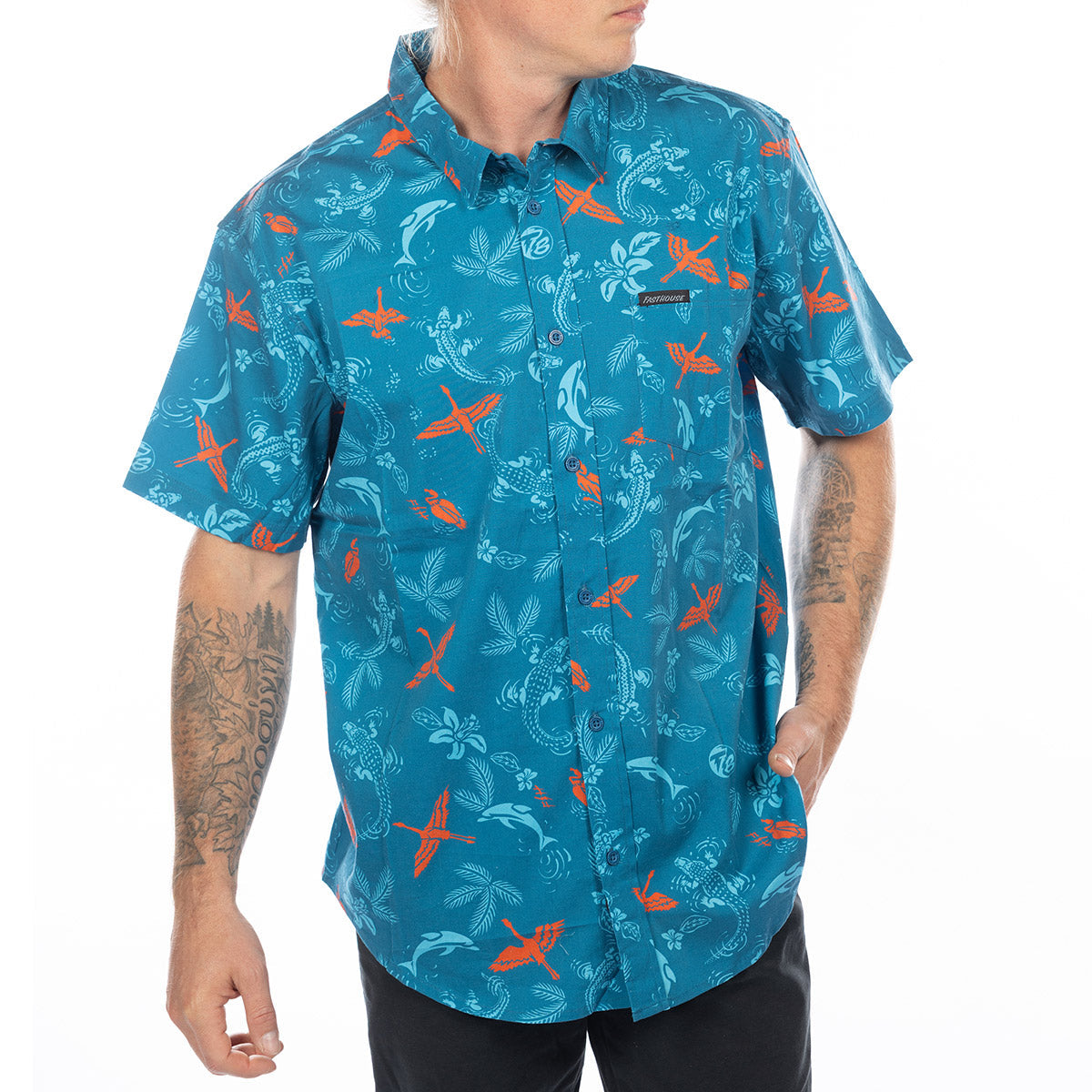 Fasthouse TB Island Hopper Hawaii-Hemd