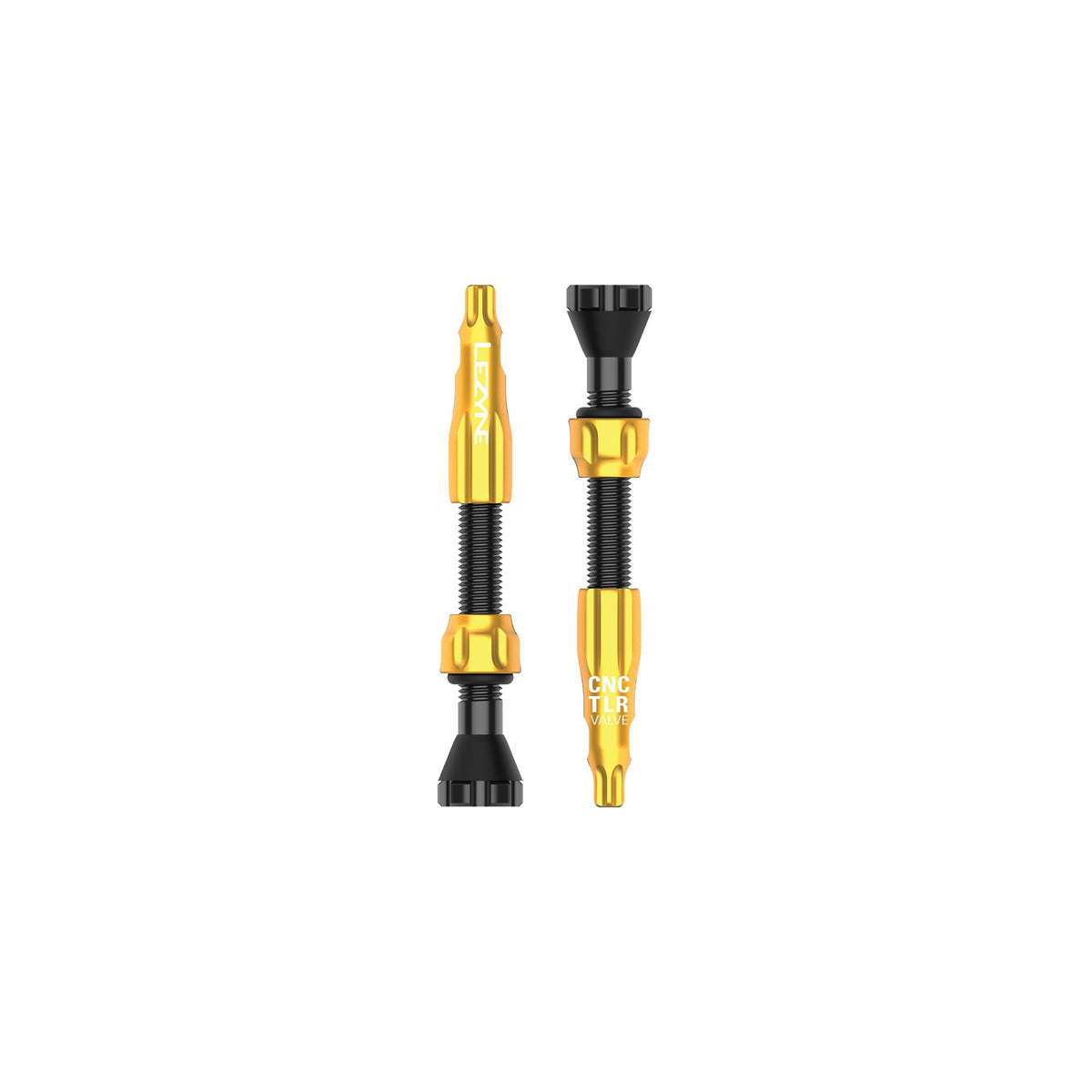Lezyne - Válvulas CNC TLR (par) 44mm - Dorado