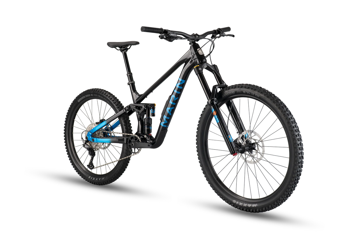 Mountain bike Marin Alpine Trail 1 biammortizzata nera e blu, taglia media