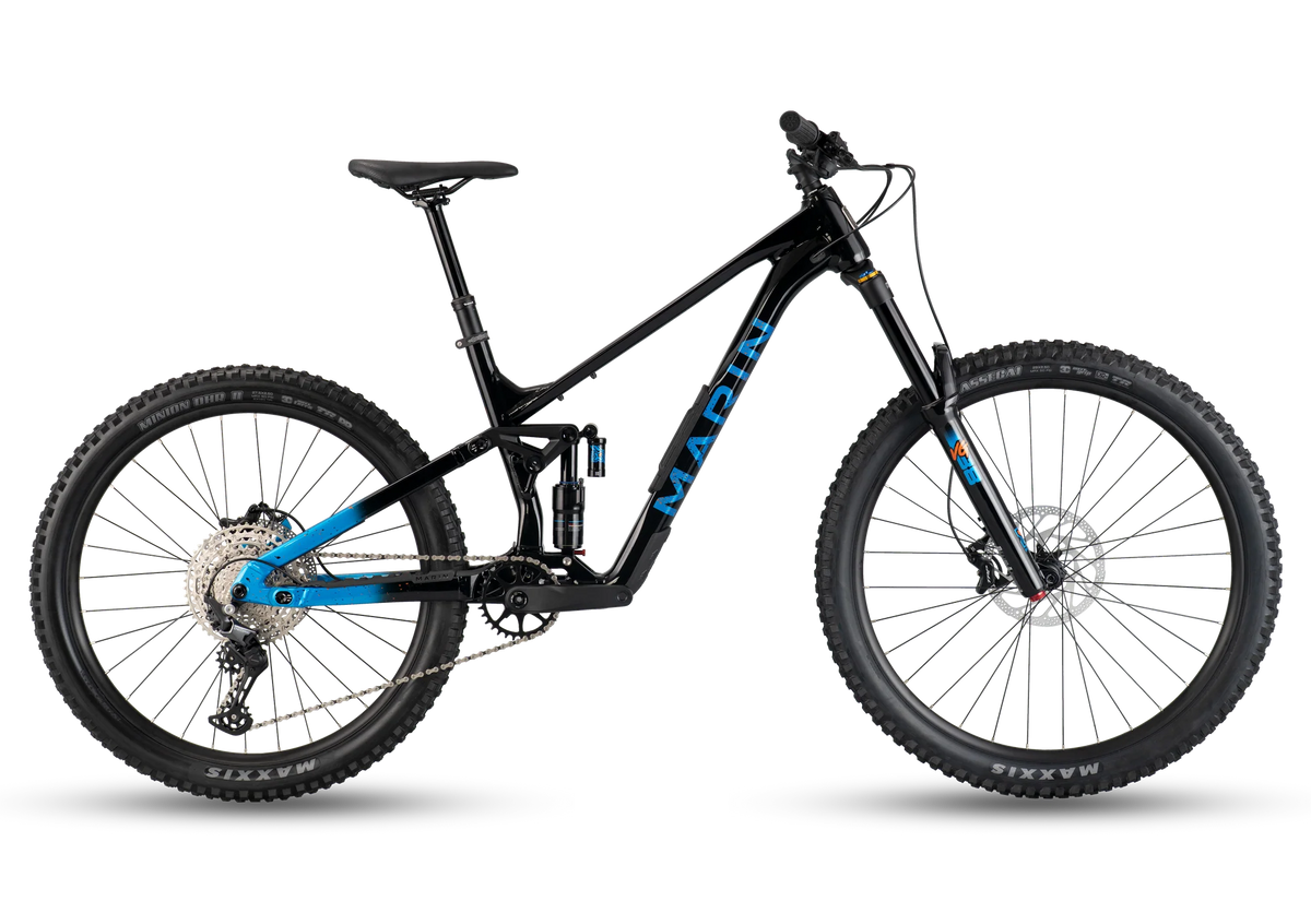 Mountain bike Marin Alpine Trail 1 biammortizzata nera e blu, taglia media