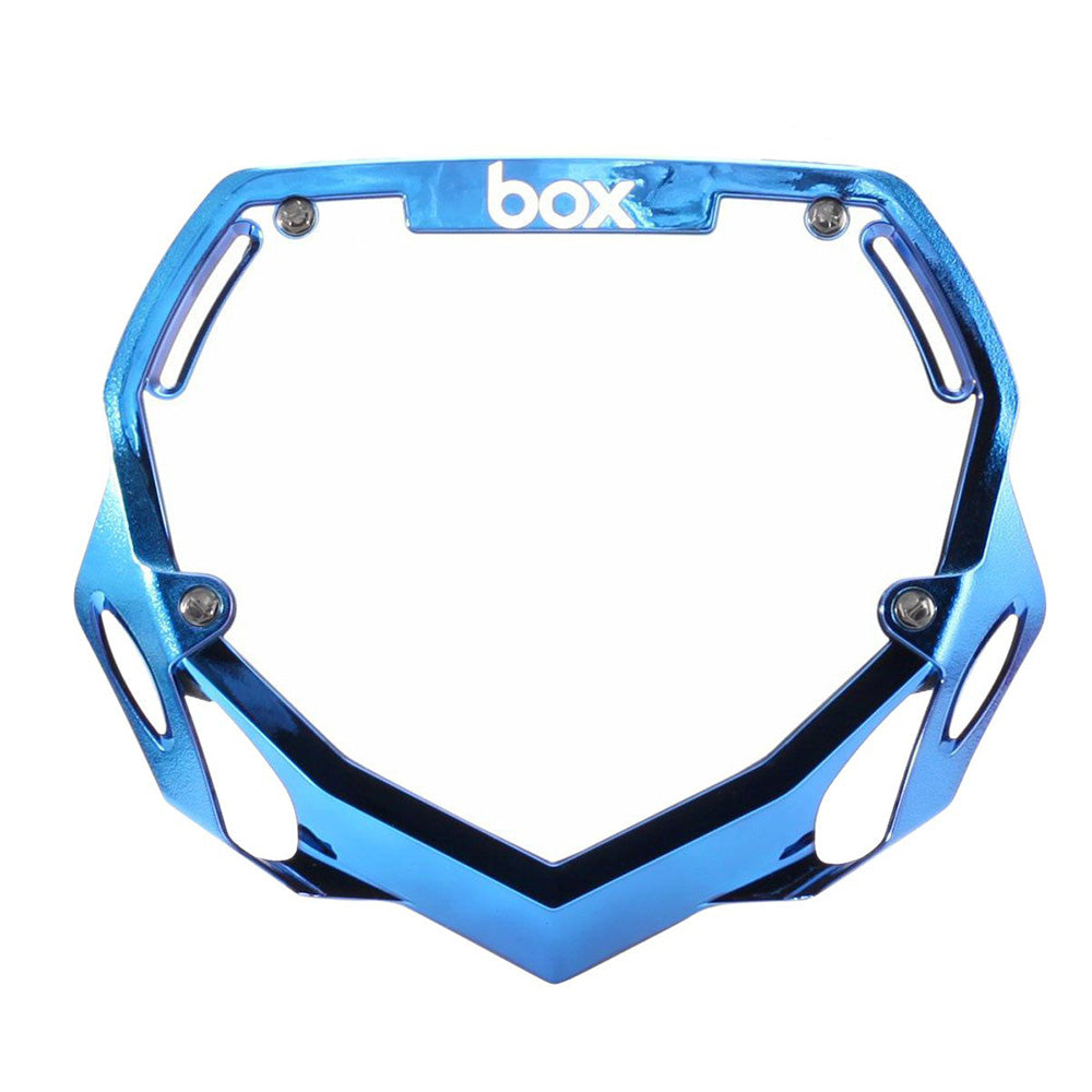 Targa numerica Box BMX Box Two Chrome - Grande Chrome Blu