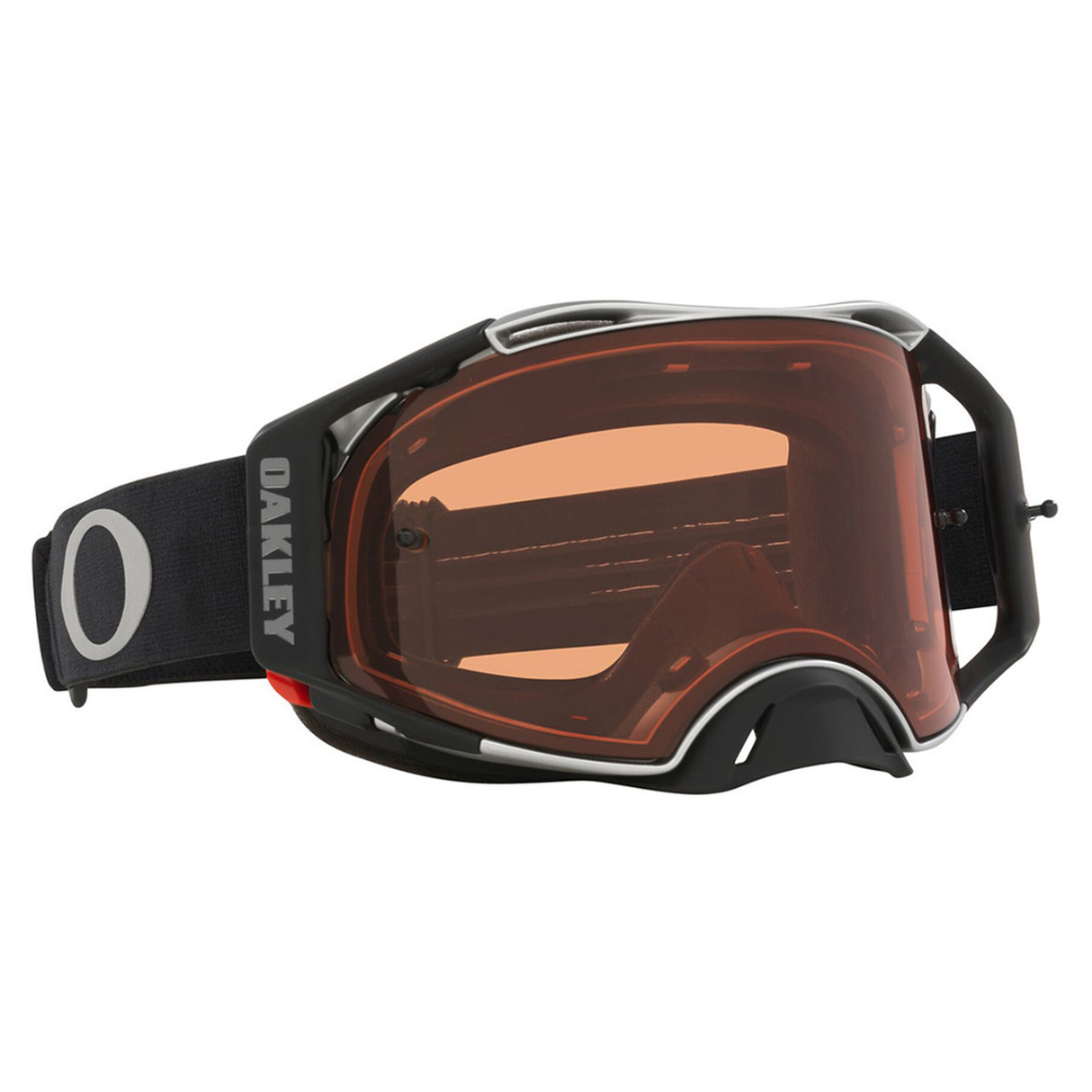 Oakley Airbrake MX-Brille (Tuff Blocks Gunmetal) Prizm Bronze-Linse
