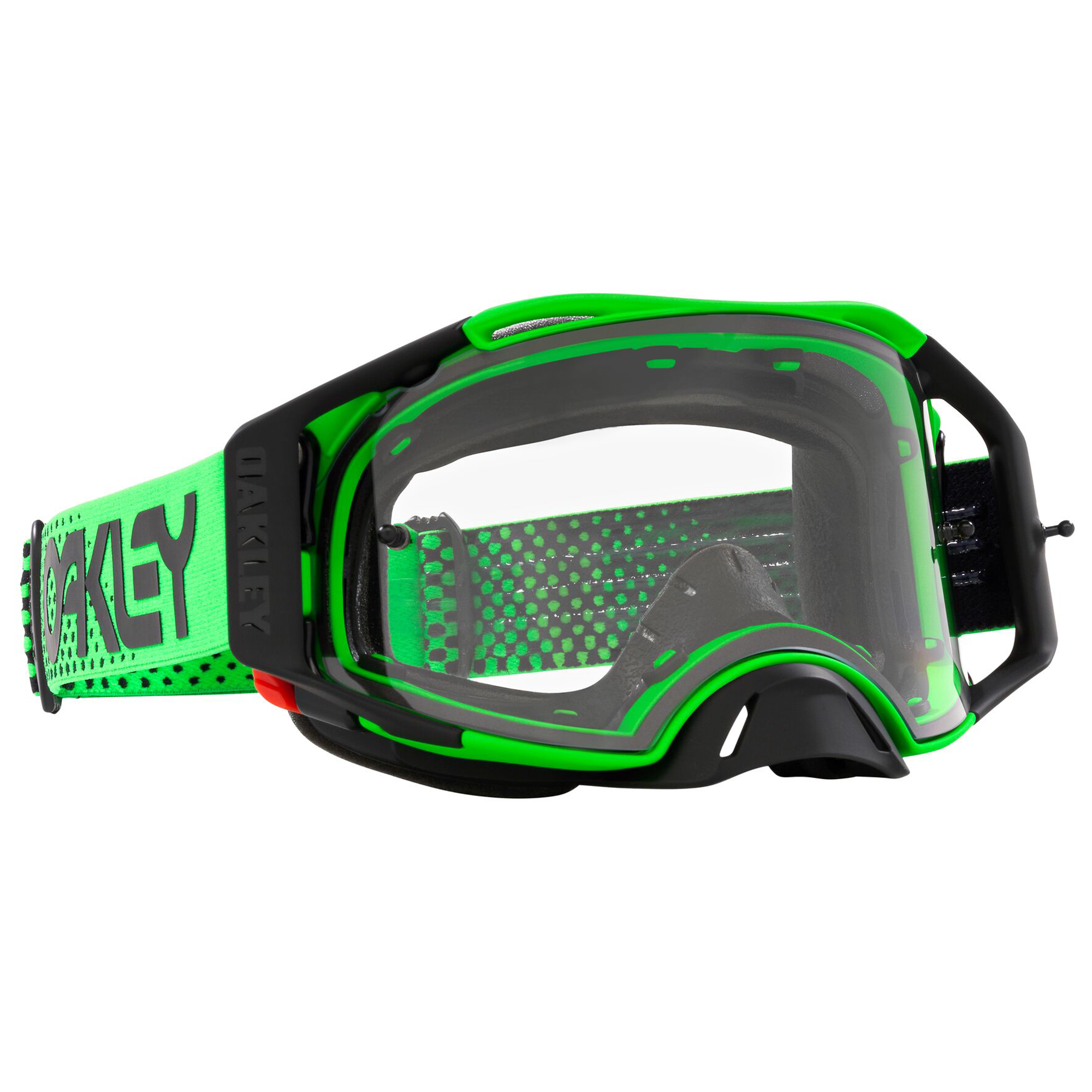 moto x goggles Oakley Airbrake MX Goggle (Moto Green) Clear Lens – Sorted Sport