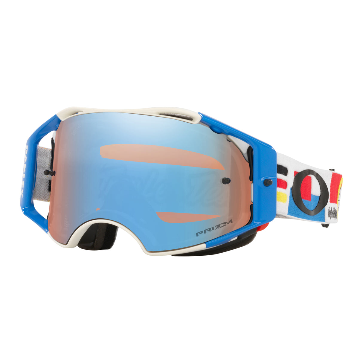 Oakley Airbrake MTB-Brille TLD Drop In mit weißer Prizm-Saphir-Linse