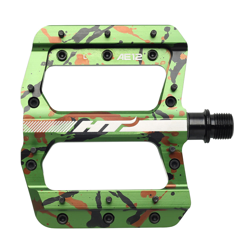 HT Components pedali AE12 - Camo Verde mimetico