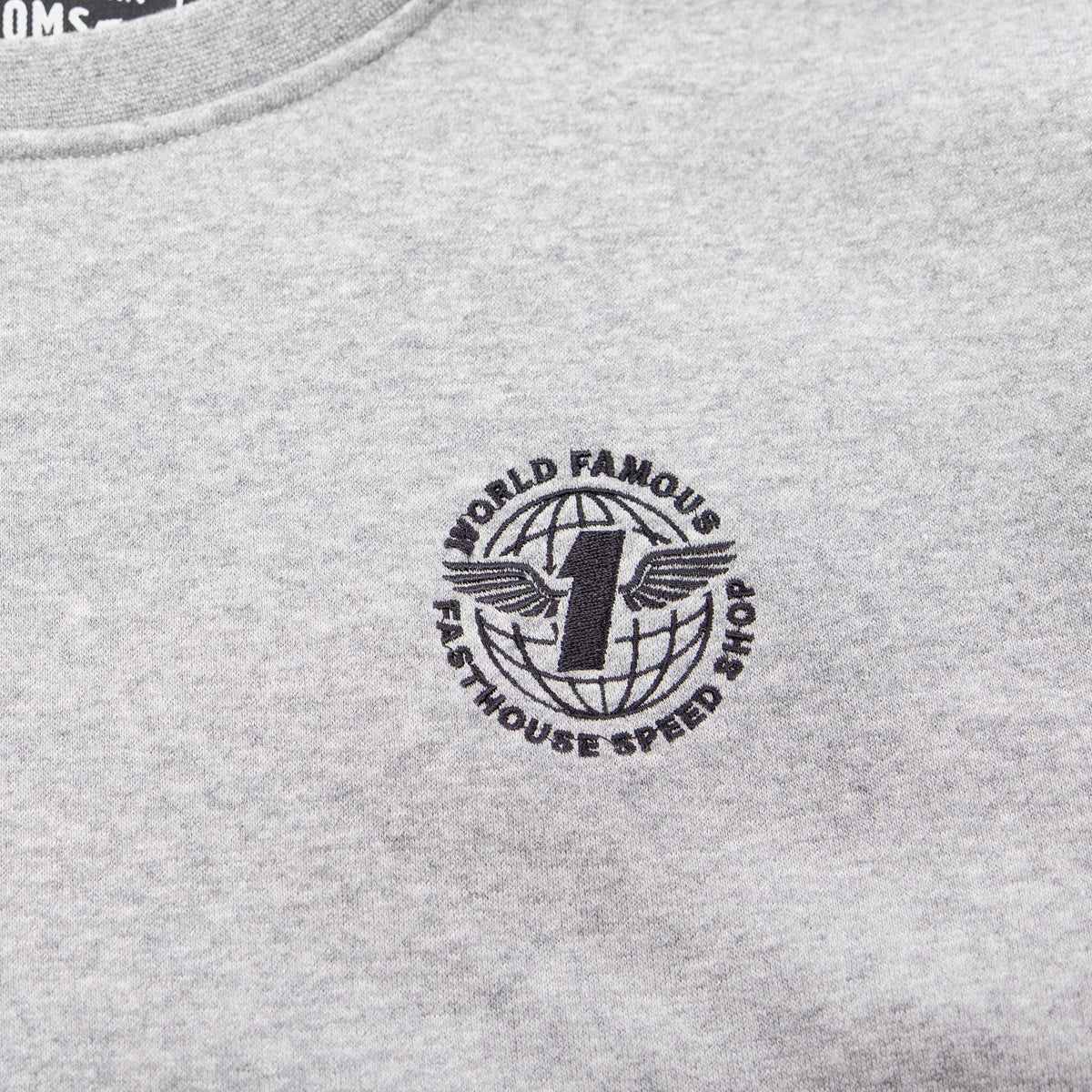 Fasthouse Renown Crew Neck Pullover - Heather Gray
