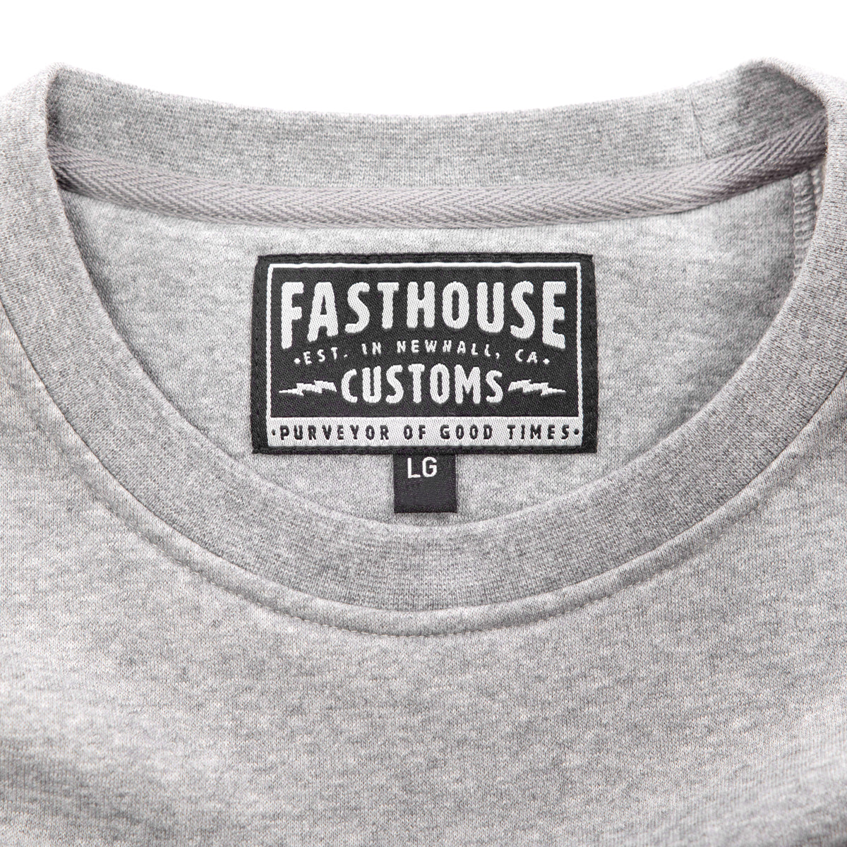 Fasthouse Renown Crew Neck Pullover - Heather Gray