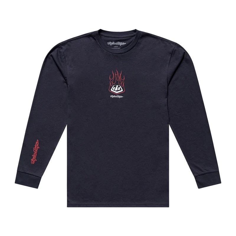 Troy Lee Designs Flame2 Long Sleeve T-Shirt Carbon