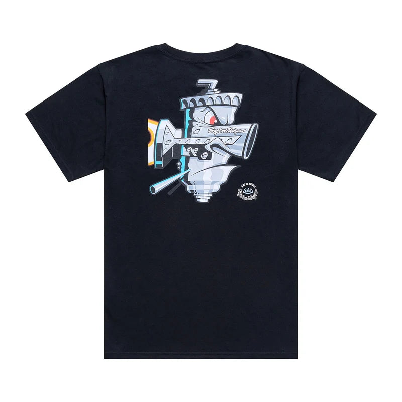 Troy Lee Designs Carb Club Kurzarm-T-Shirt Carb Club - Schwarz