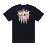 Troy Lee Designs Feathers Jugend Kurzarm-T-Shirt Feathers - Schwarz/Schwarz