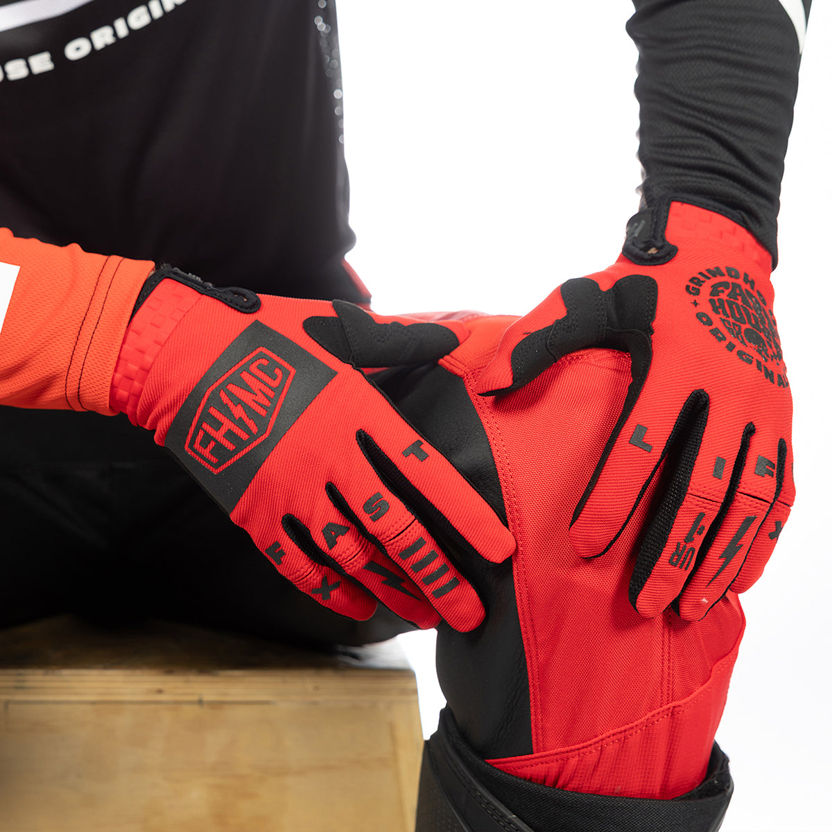Guante Fasthouse Speed Style Atomic - Rojo Carreras