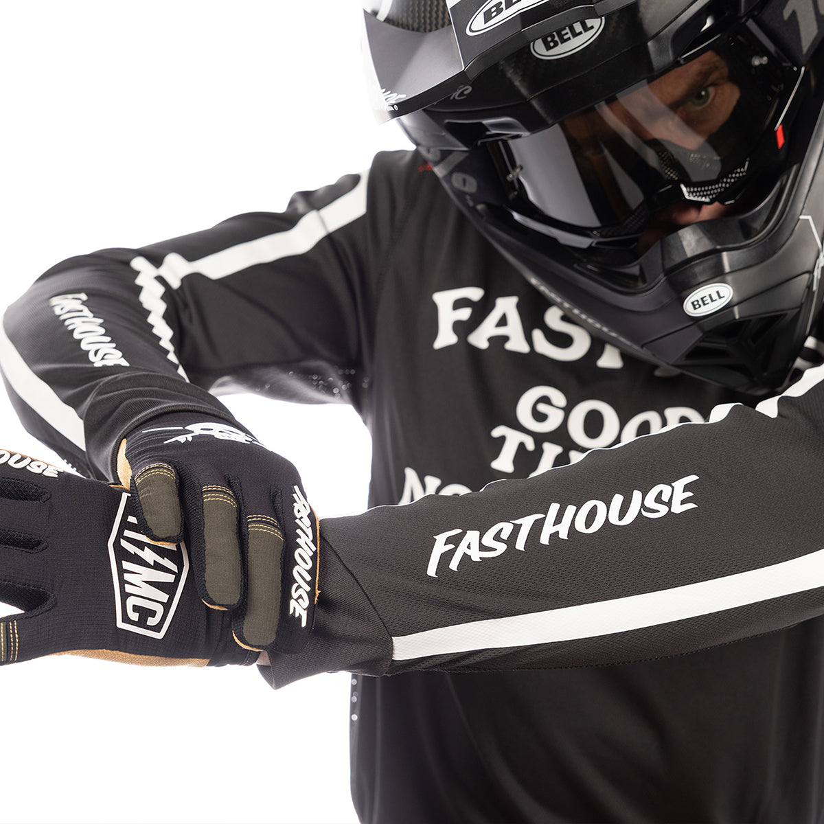 Camiseta Fasthouse Sanguaro De Nada - Negro Vintage