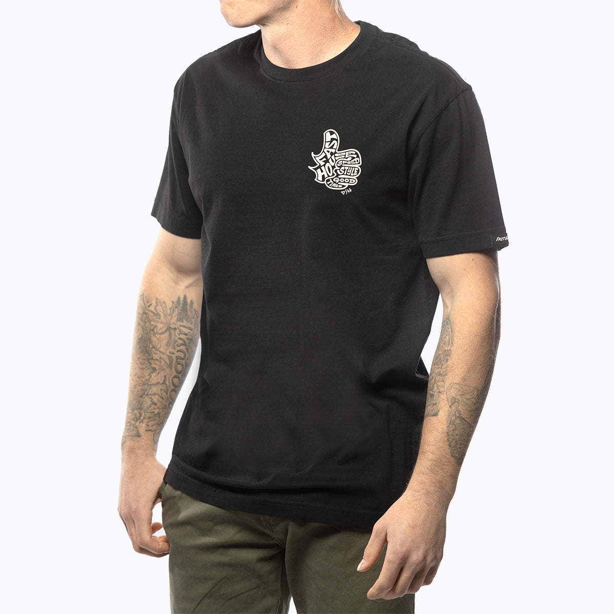 T-shirt Fasthouse Satisfaction - Nero