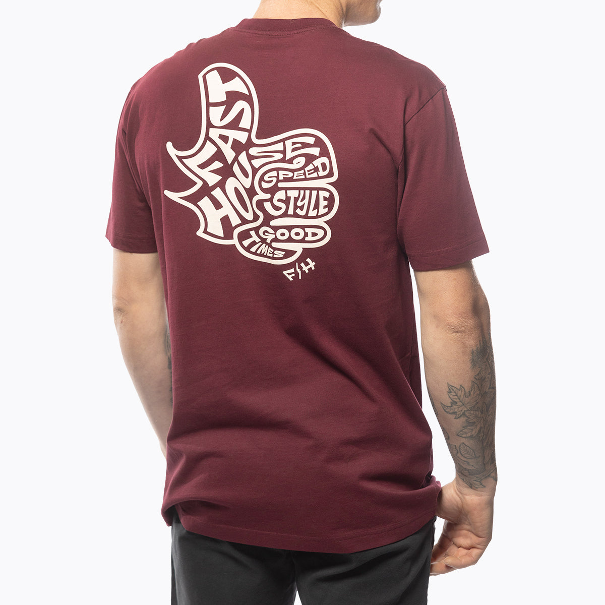 Camiseta Fasthouse Satisfaction - Granate