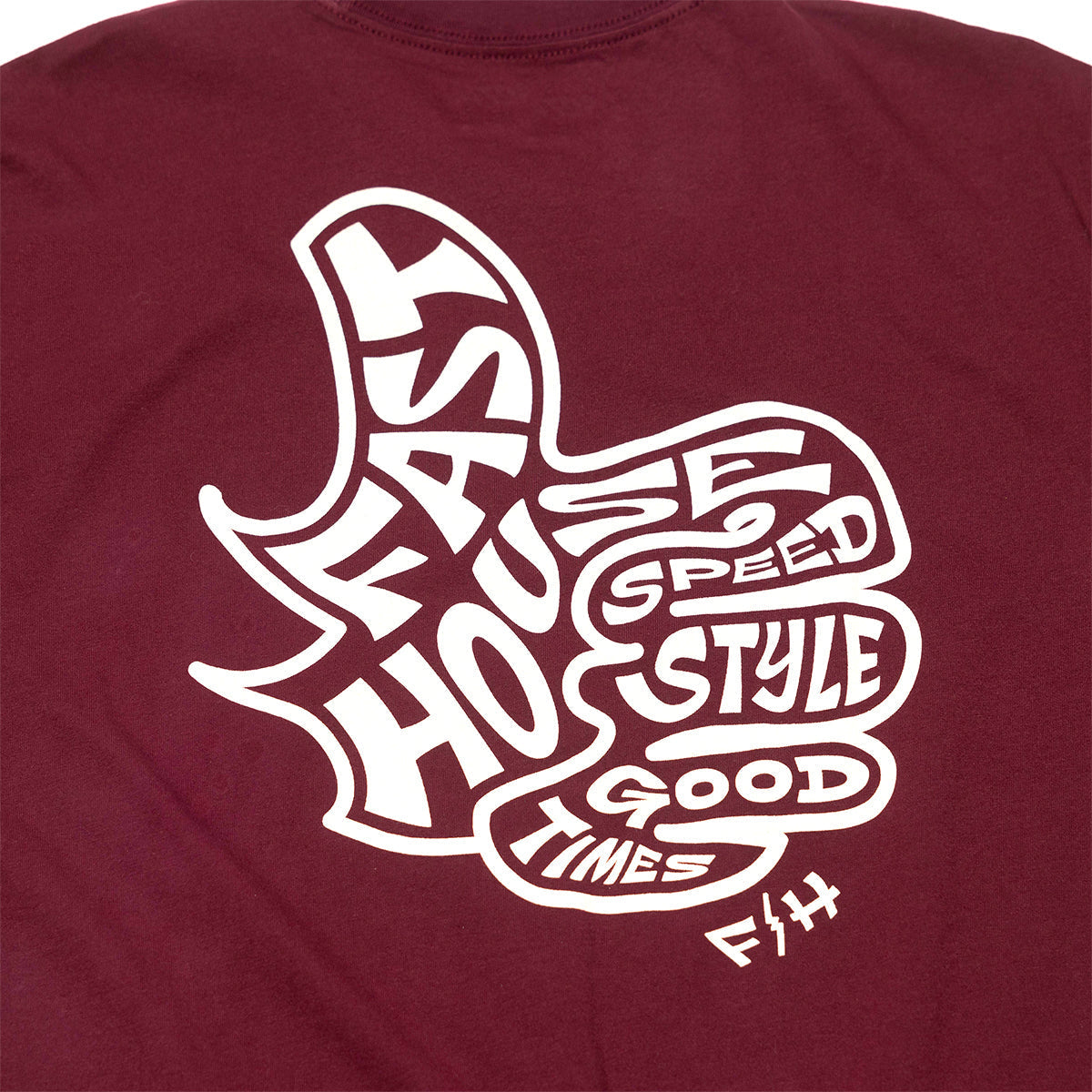 Camiseta Fasthouse Satisfaction - Granate