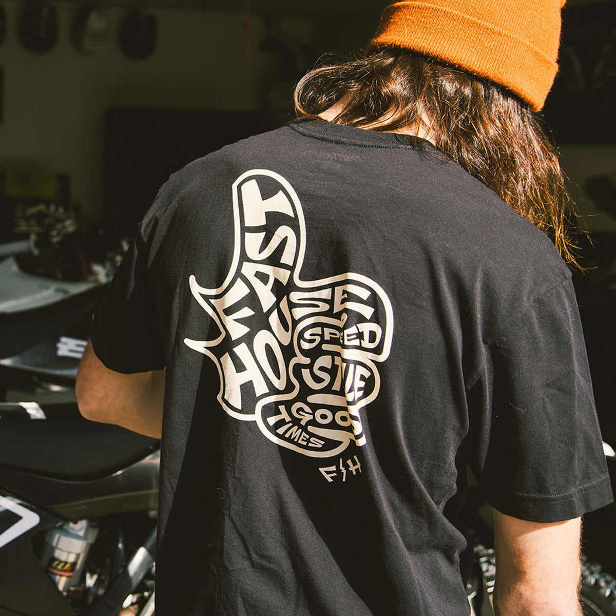 T-shirt Fasthouse Satisfaction - Nero
