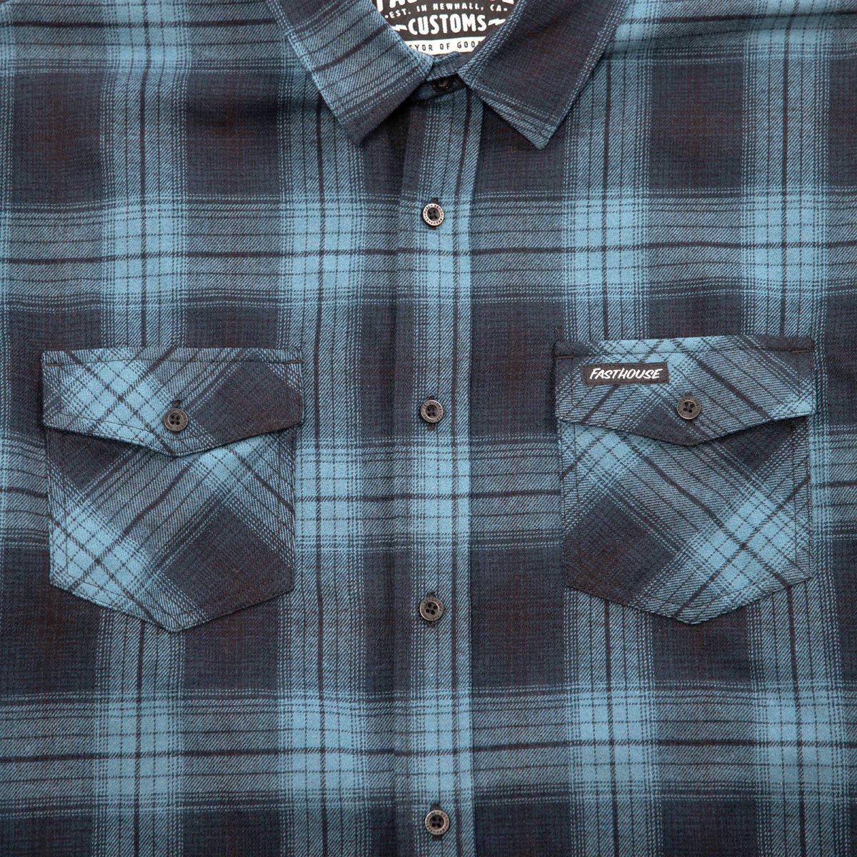 Fasthouse Saturday Night Special Flanellen Overhemd - Vintage Blauw