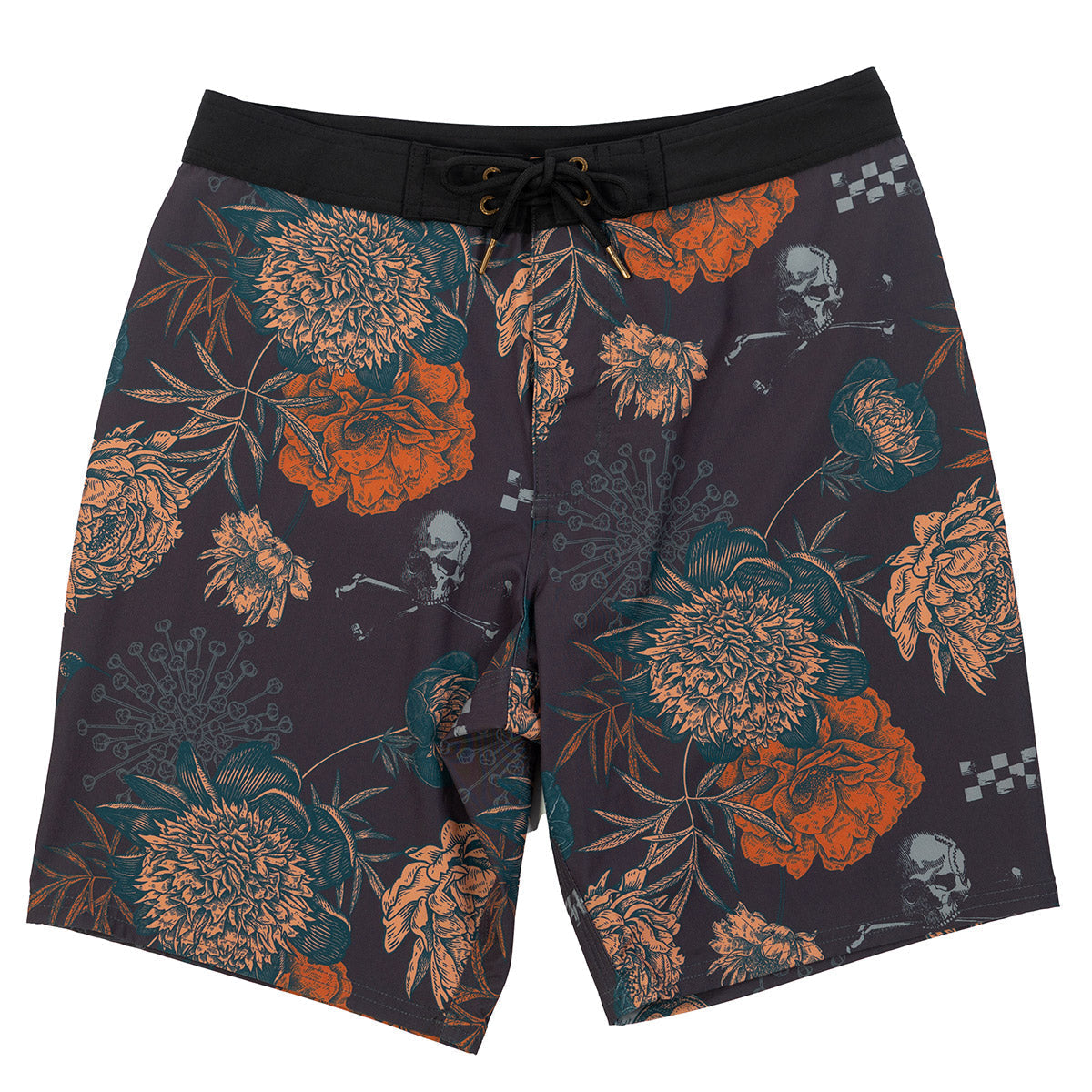 Fasthouse Scene 19" Boardshort – Vintage Schwarz