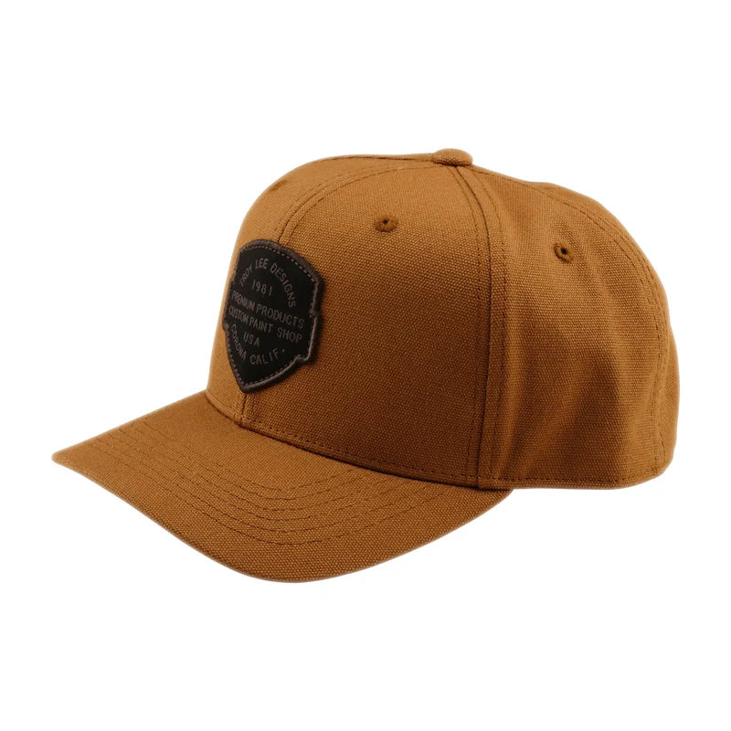 Troy Lee Designs Imprint-pet met gebogen klep en snapback, Sienna