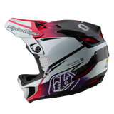 Troy Lee Designs D4 Carbon Helmet Drip White And Pink