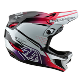 Troy Lee Designs D4 Carbon Helmet Drip White And Pink