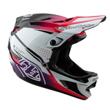 Troy Lee Designs D4 Carbon Helmet Drip White And Pink